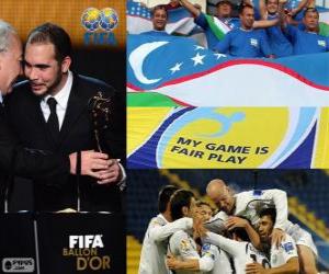 Puzzle Βραβείο Fair Play FIFA 2012 για την Ομοσπονδία ποδοσφαίρου του Ουζμπεκιστάν
